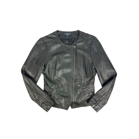 Lucky Brand Black Moto Jacket Size Medium - Picture 1 of 10